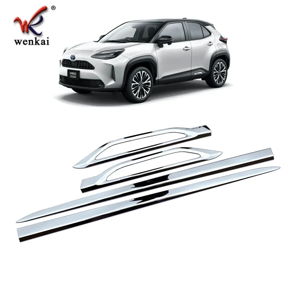 Car Accessories For Toyota Yaris Cross 2021  High quality ABS Chrome car door trim body anti chafing protective trim