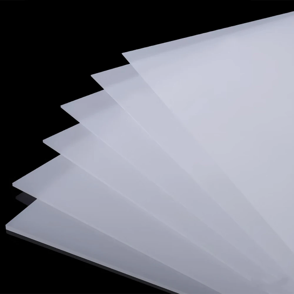 Milk White Frosted Diffusion Board Thick 0.5/0.8/1/1.5/2mm Bouble-Sided Frosted Translucent Lampshade Plate