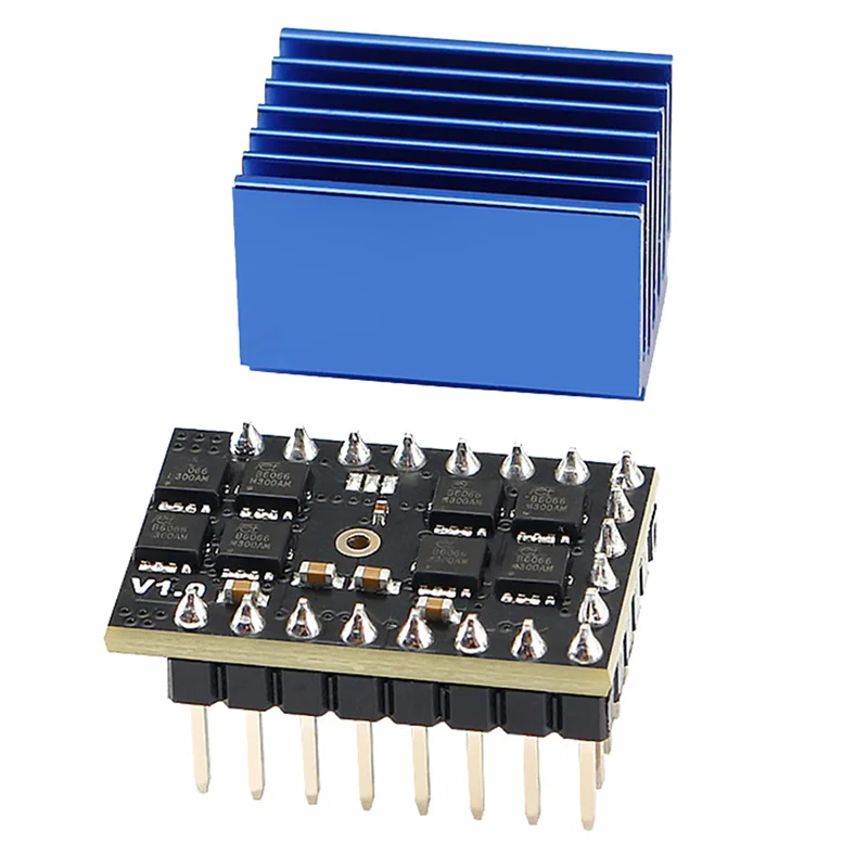 

AC37-TMC5160 Драйвер шагового двигателя Step Stick SPI Бесшумный драйвер двигателя 60 В Детали 3D-принтера высокой мощности