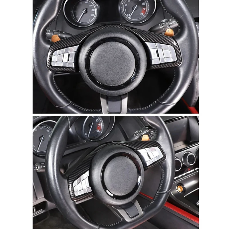 Car Steering Wheel Frame Cover Trim Sticker Parts Accessories For Jaguar F-TYPE 2013-2023