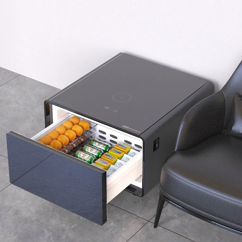 Mini Smart Table Home Coffee Table Smart Furniture With Refrigerator Cooling Drawer Wireless Charging Table