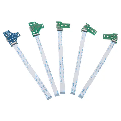 1 पीसी नया 100% ब्रांड न्यू यूएसबी चार्जिंग पोर्ट सॉकेट सर्किट बोर्ड 12 पिन जेडीएस 011 030 040 PS4 नियंत्रक के लिए 10 best sales ps4 भागों - №9