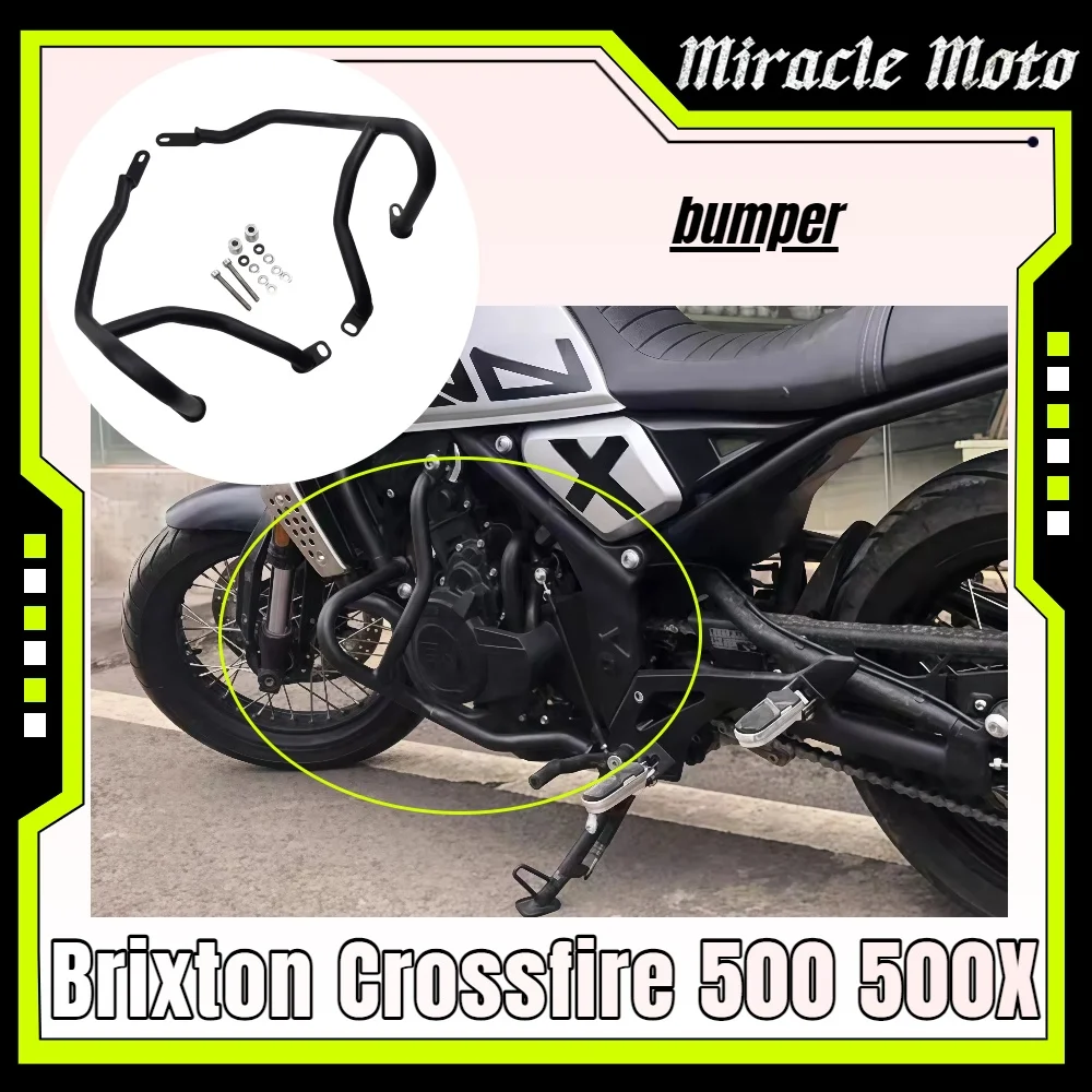 

For Brixton Crossfire 500 500X motorcycle crash bar thickened crash bumper suitable for Crossfire 500 500X crash bar