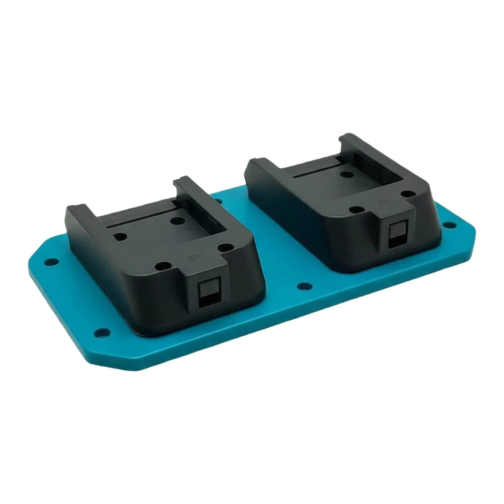 

1Pc Battery Fixing Frame ABS 1-to-2 Wall Mount Battery Holder Battery Storage 08089 For Workshop Storehouse Organizer