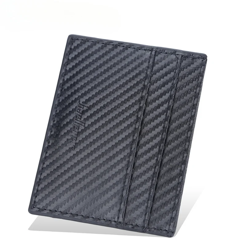 

Men's Card Holder Thin Multi Slot Small Card Cover Portable PU Leather Grid Pattern Small Card Clip
