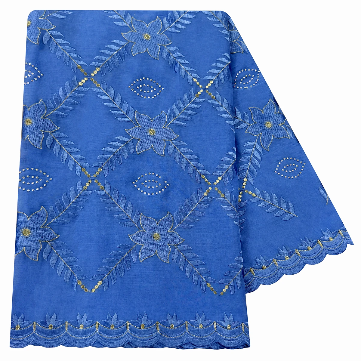 100% Cotton Fabric Rayon Cotton Thread Eembroidered Scarf Dubai Excellent Style African Women Hijab Muslim Scarf High Quality