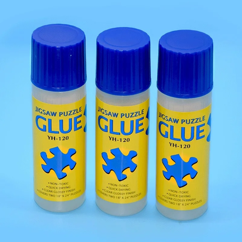 

120ml Multifunctional Jigsaw Puzzle Conserver Glue Self Apply Non- Toxic Fast Dry Transparent Gel for Stick Paper