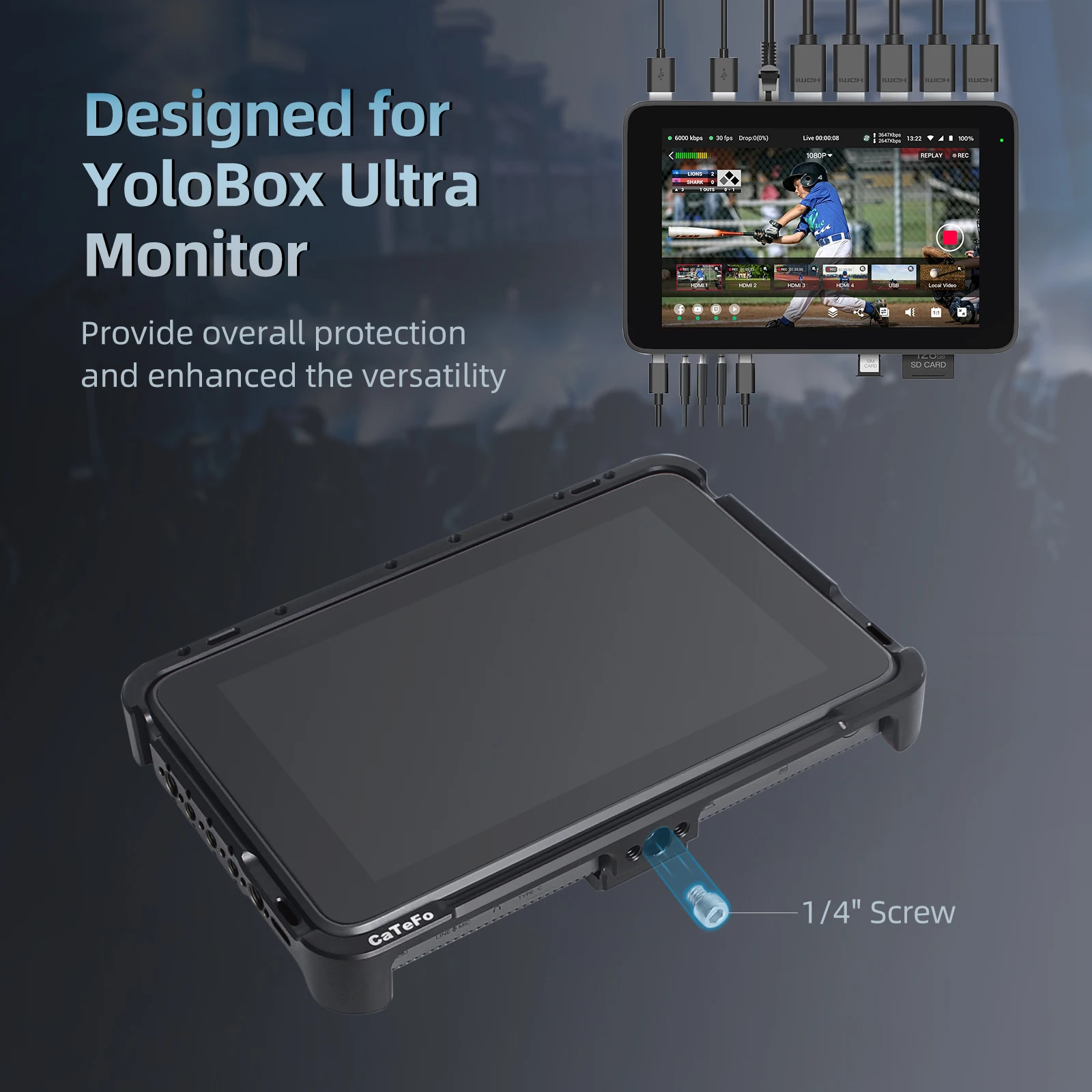 YoloLiv YoloBox Ultra Cage with Handle Kit, Full Aluminum Alloy