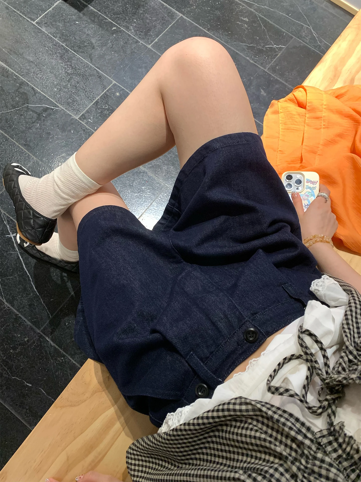 

Женские летние повседневные широкие брюки Imxiang Street Sle Rinsed American Original из хлопка с завышенной талией