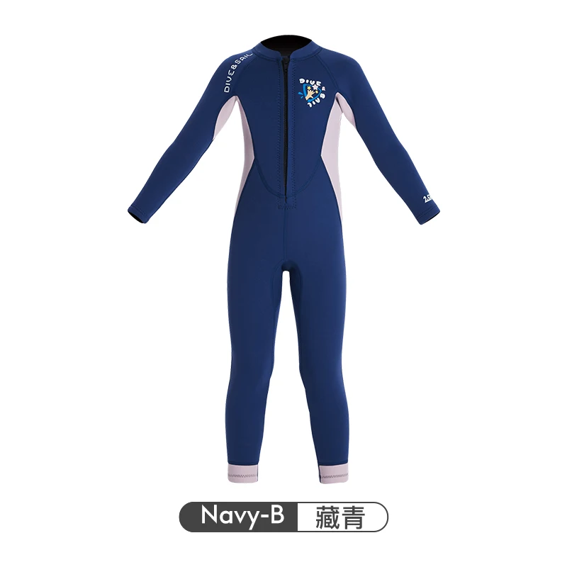 Wetsuits Kids and Youth 2.5mm Neoprene Full Long Sleeve Suits Surfing Swimming Diving Keep Warm for Water Sports Girls Boys