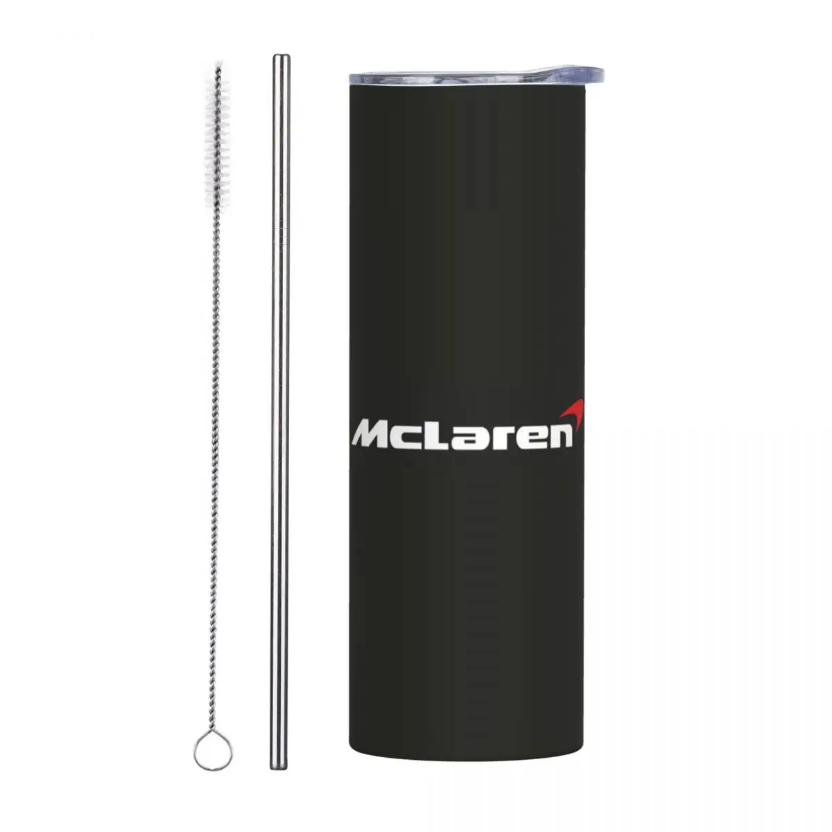 McLaren Racing Log Stainless Steel Tumbler Vacuum Insulated Mug Thermal Cold Cup Straw With Lid 20oz