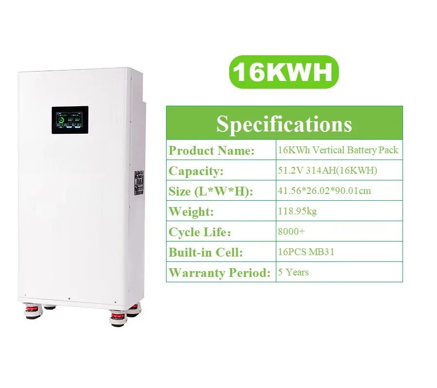 Poland Stock 15KWH/16KWH LiFePo4 Hot Selling Solar Energy Storage System 48V 51.2v 280Ah 300Ah 314Ah 628ah Lithium Battery Pack
