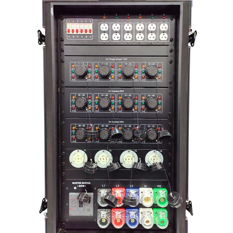 90-Way American electric cabinet 19-core waterproof plug-in air box power supply straight-through box cabinet American standard