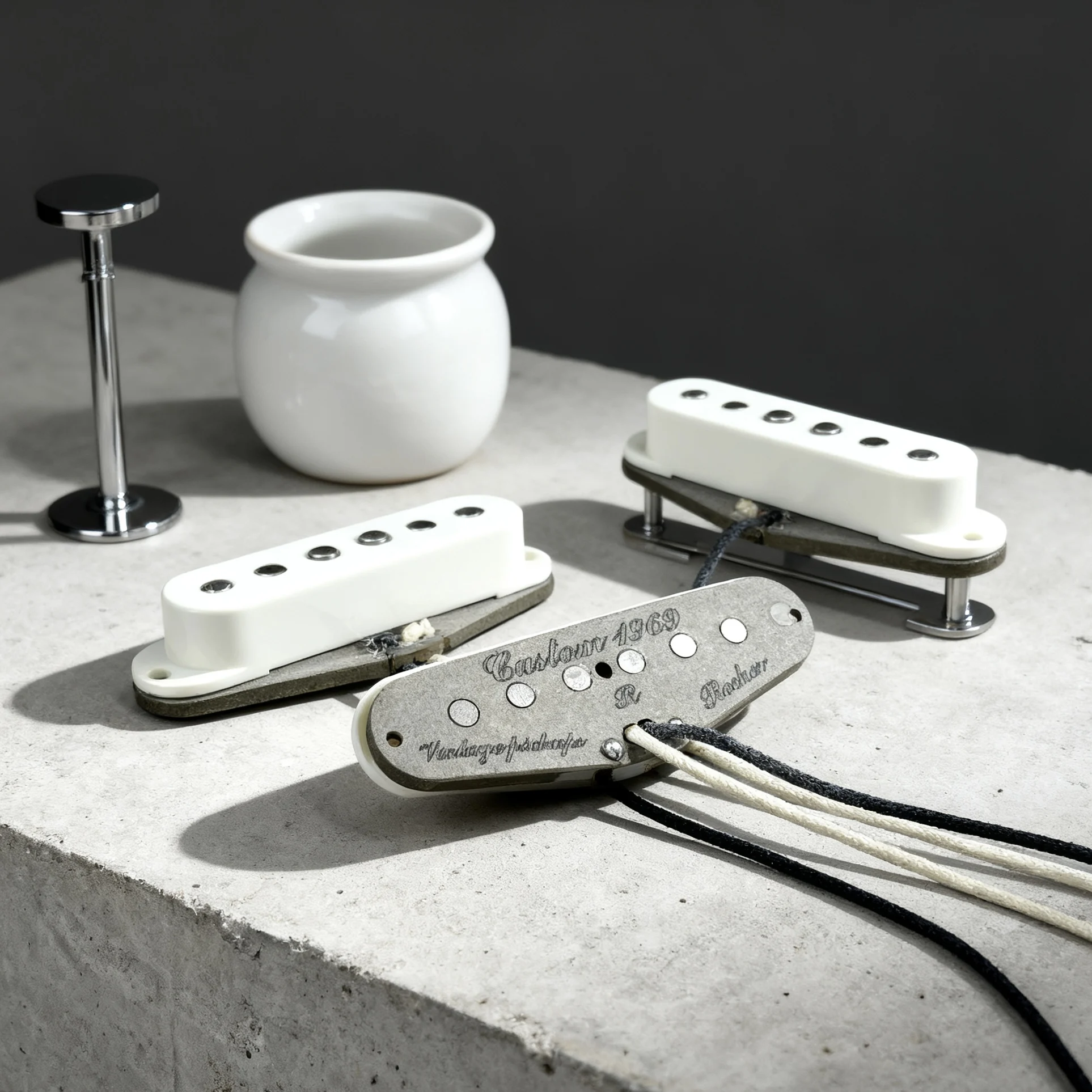 

Vintage pickups 1969 Custom Strat-Style Single Coil Pickup Set SSS Alnico V Magnets Hand-Wound Classic Tone Guitar Pickup