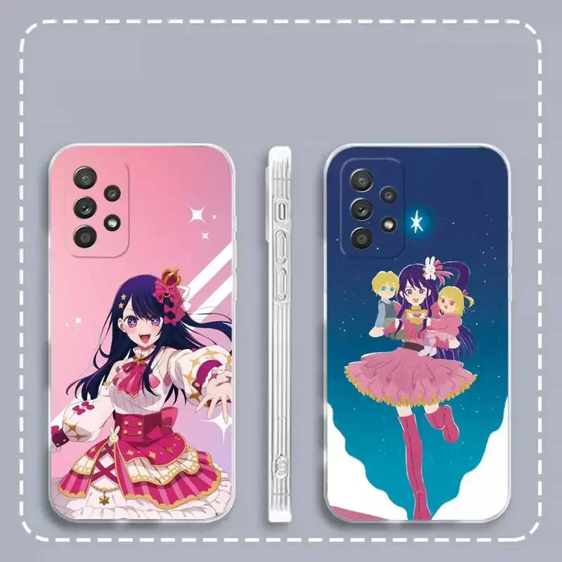 

Oshi No Ko Anime Cute Phone Case For Samsung Galaxy S 23 22 21 20 10 9 8 7 6 Plus Ultra 5G Edge lite Transparent Soft Cover