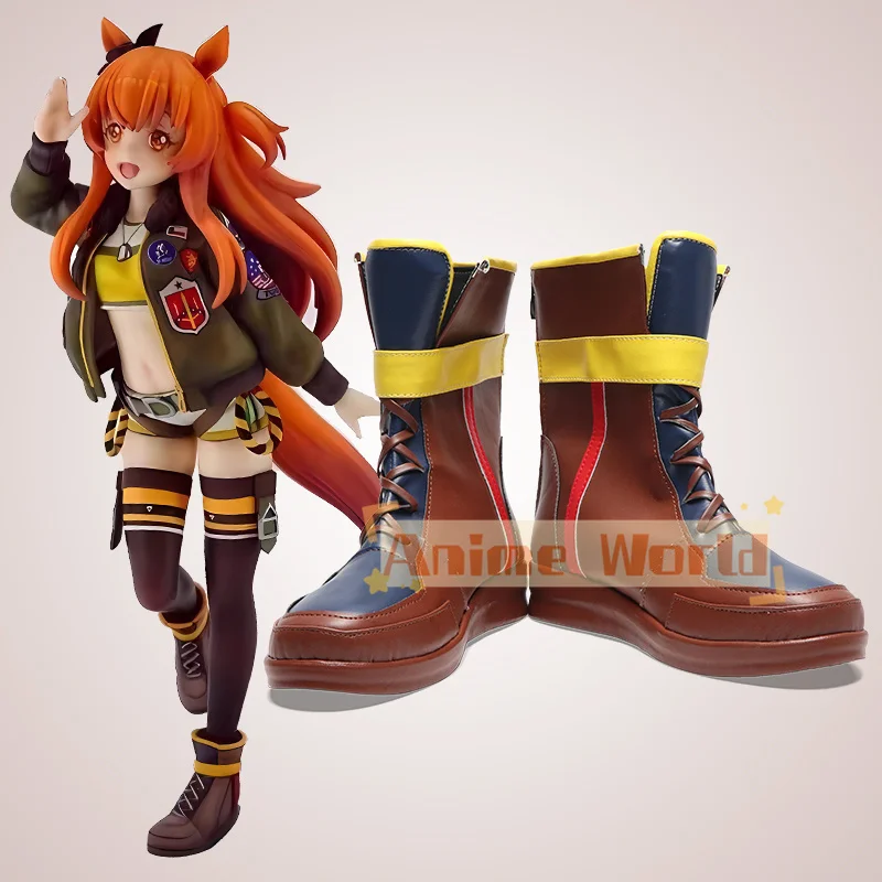 

Аниме игра Umamusume Pretty Derby Mayano Top Gun обувь для косплея ботинки игры Хэллоуин Рождественская вечеринка костюм аксессуар реквизит