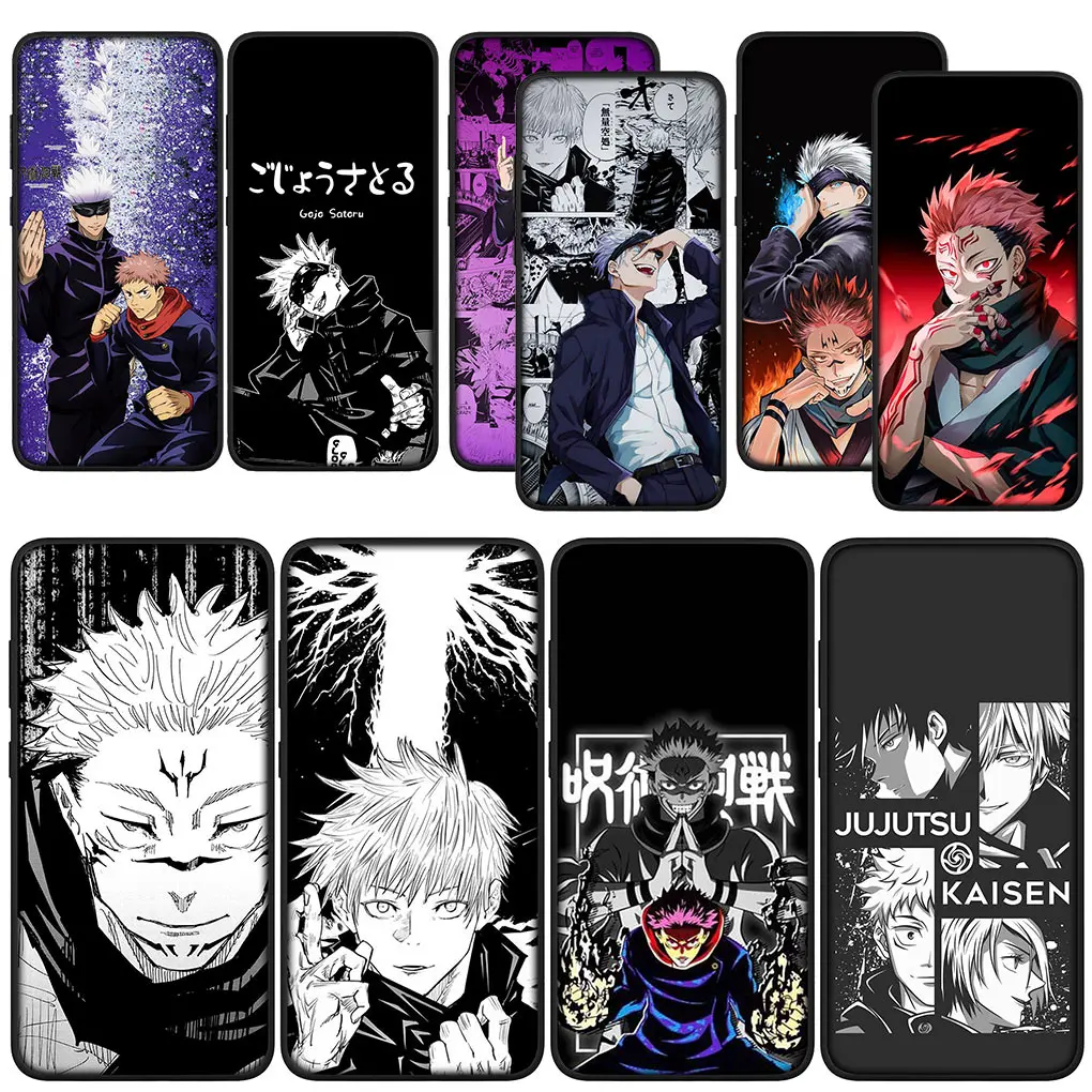 Itadori Yuji Jujutsu Gojos Satoru Kaisens Phone Case for Xiaomi Poco C50 C55 C51 C65 X6 X3 NFC GT X4 M6 M4 M5 C40 F3 F6 F5 Pro