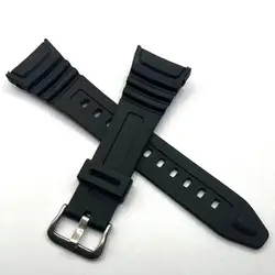 Replacement Watch Band Casio Strap Black Rubber W-96H-1A W-96H-1B W-96H-2A W-96H-3A W-96H-4A2 W-96H-4A W-96H-9A
