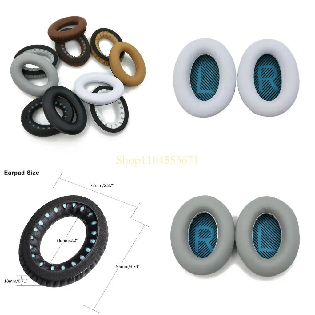 

Best Seller Earpads for A2E QC15 QC25 Game Headset Headphones Cover Cushion Protein Leather