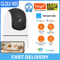 Tuya 5G/2.4G WIFI 6MP 6X Zoom ndoor wireless security monitoring camera. Automatic baby tracking Alexa Google