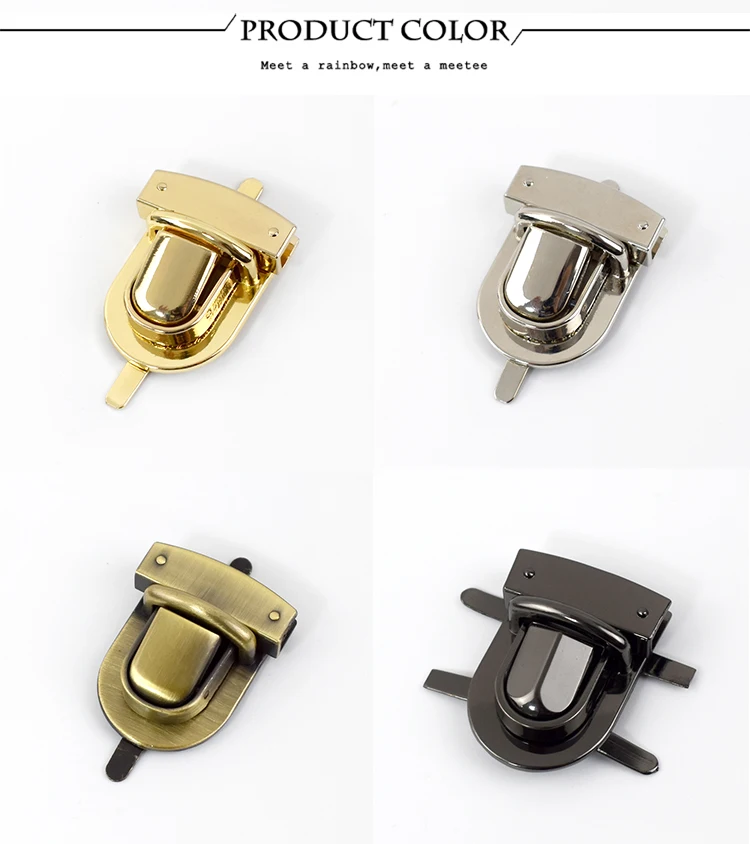 2/4pcs Deepeel Bag Metal Locks Buckle Twist Turn Lock Snap for DIY Purse Clasp Replace Repair Bags Closure Hardware Accessories