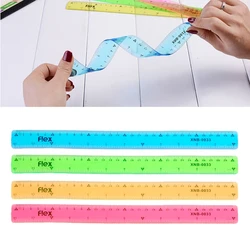 Weichen Lineal 30cm Flexible Herrscher Multi Farbe Kreative Schreibwaren Regel Schule Versorgung