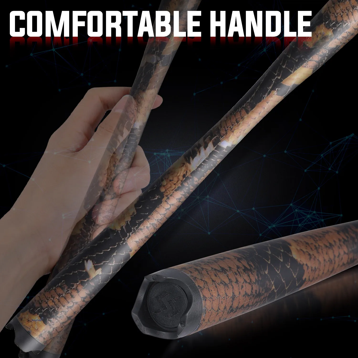 Sougayilang الصيد رود ألياف الكربون 1.98 متر الكارب قضبان لصيد الأسماك خفيفة للغاية قضيب مسبوك وبايك الغزل ماكس السحب 5 كجم Pesca #6