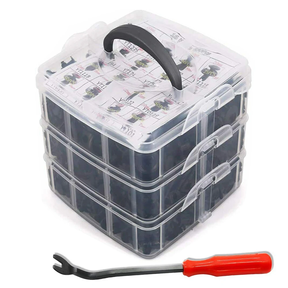 Auto Kunststoff Retainer Clips Automobil Kotflügel Push Pin Niet Tür Trim Panel Retainer Automobil Stoßstange Gemischte Größe Befestigungen Werkzeug
