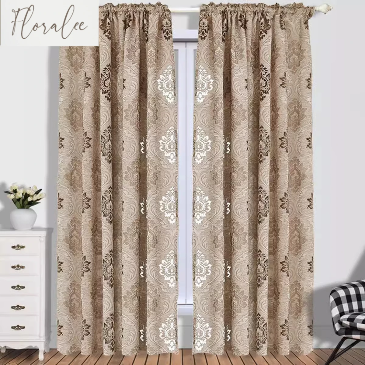 

New Hollow Jacquard Seersucker Curtains for Living Room Bedroom Light-transmitting Curtain Tulle Custom Yarn Home Decoration