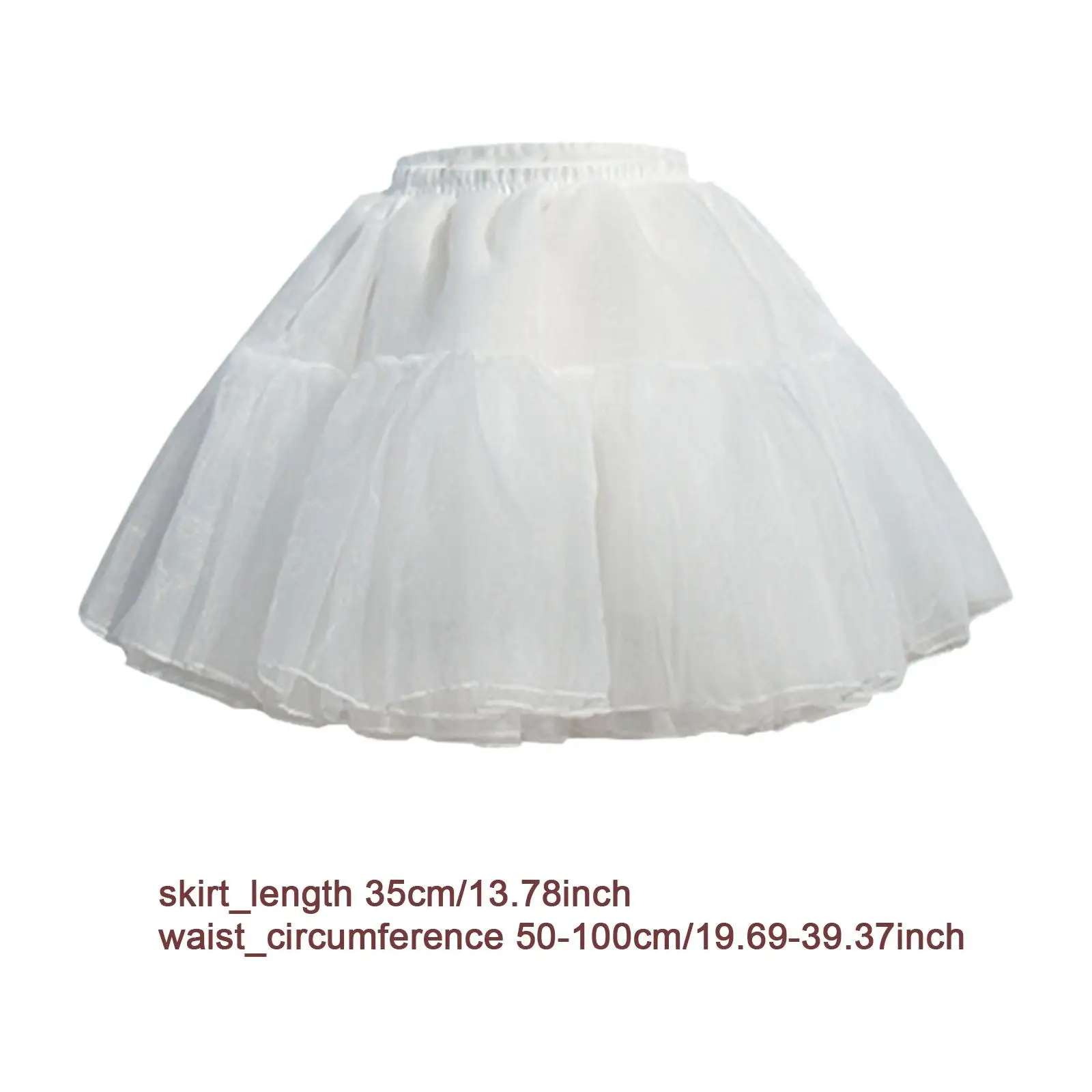 Petticoat Skirt Half Slips Lolita Skirt Support for Dress Princess Wedding