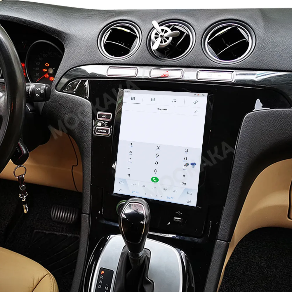 

12,1-дюймовый автомобильный радиоприемник для Ford S-Max Galaxy 2007-2015, SMax, Android Auto, CarPlay, HiCar, мультимедийный проигрыватель, GPS-навигация, головное устройство