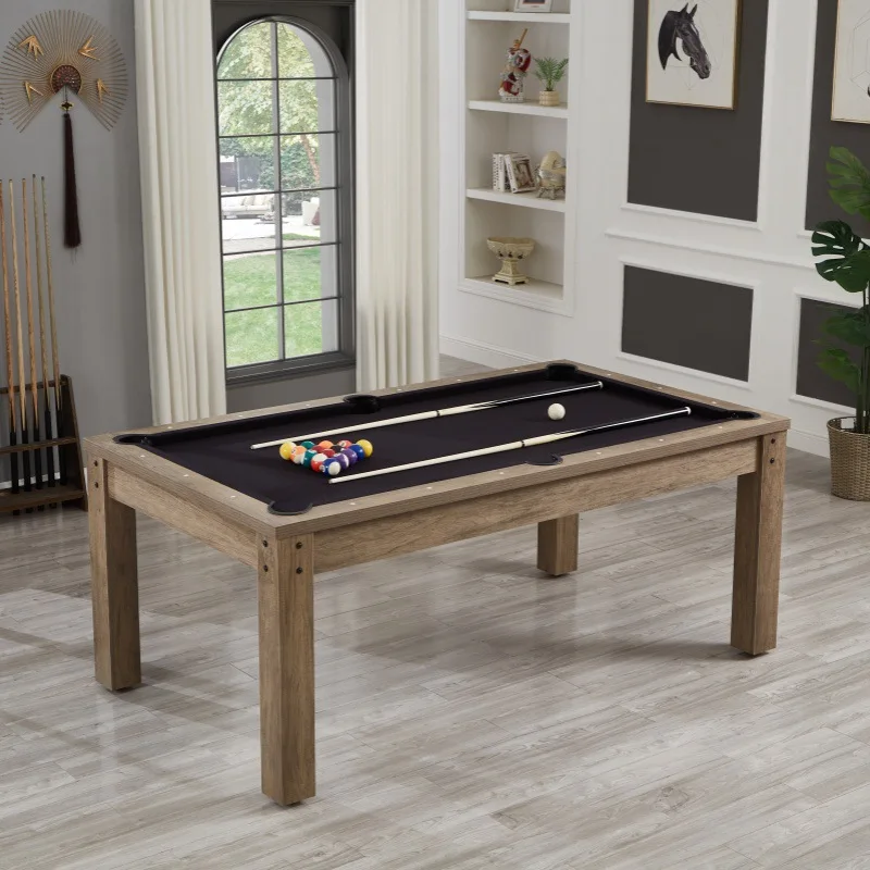 Home pool table, indoor billiard table, multi-functional 3-in-1 table tennis table,  home entertain