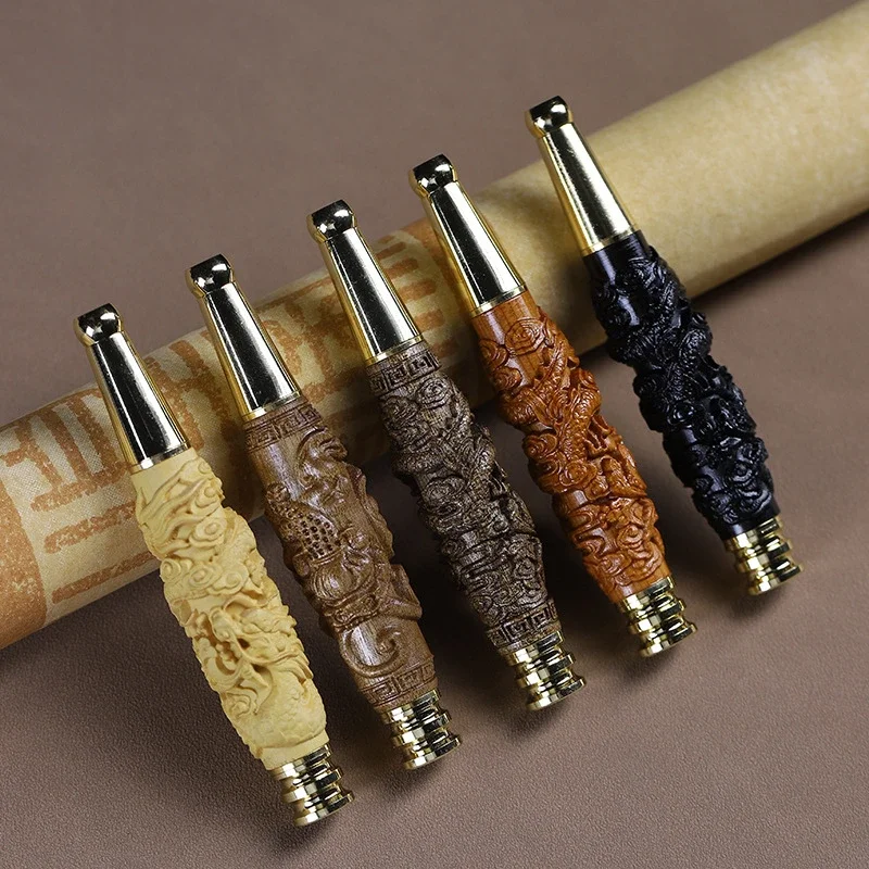 

Фильтр для сигарет, креативная резьба по драконам, держатели для курения, уменьшение смолы, пригодная для вторичной переработки, табачная трубка, подарок для мужчин