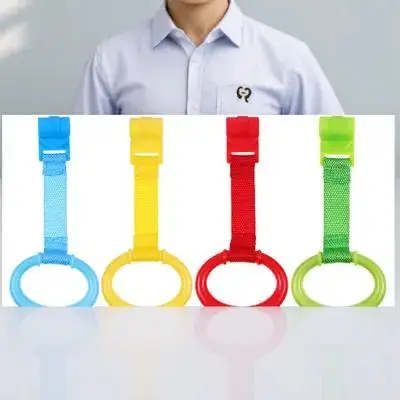 4pcs Baby Stand Up Rings Infant Pull Ring Ergonomic Design Toddler Bed Pull Ring Baby Walking Assistant Kids Walking Training
