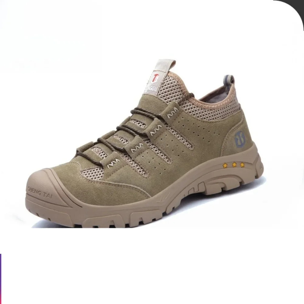 Men Anti Smash Puncture Proof Steel Toe Safety Shoes Breathable Anti Odor Slip Resistant Protective Work Boots
