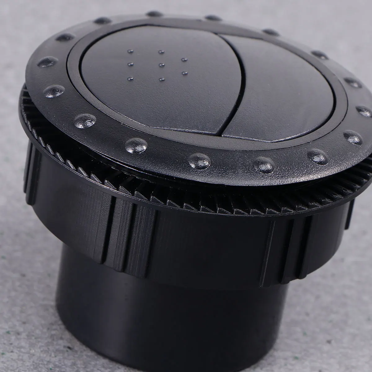 

1pcs 60Mm Universal Air Conditioning Outlet Rv Car Ventilation Black Rotating Ceiling Interior Car Parts Durable Abs Plastic