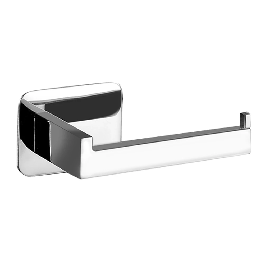 

Stainless Steel Paper Towel Holder Storage Rack Bathroom Square Design Durable Tissue Strong Material Regular Size Rolls