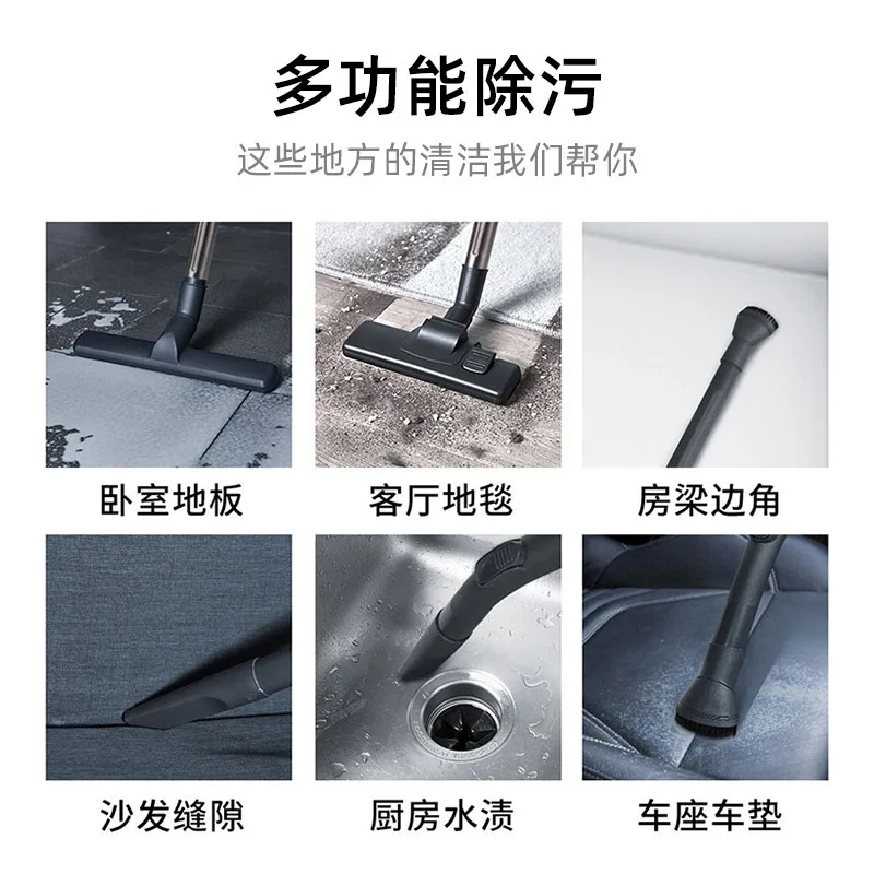 مكنسة كهربائية 2025 1400 وات مع شفط قوي للاستخدام الصناعي والمنزلي قادرة على التجفيف والترطيب أيضًا