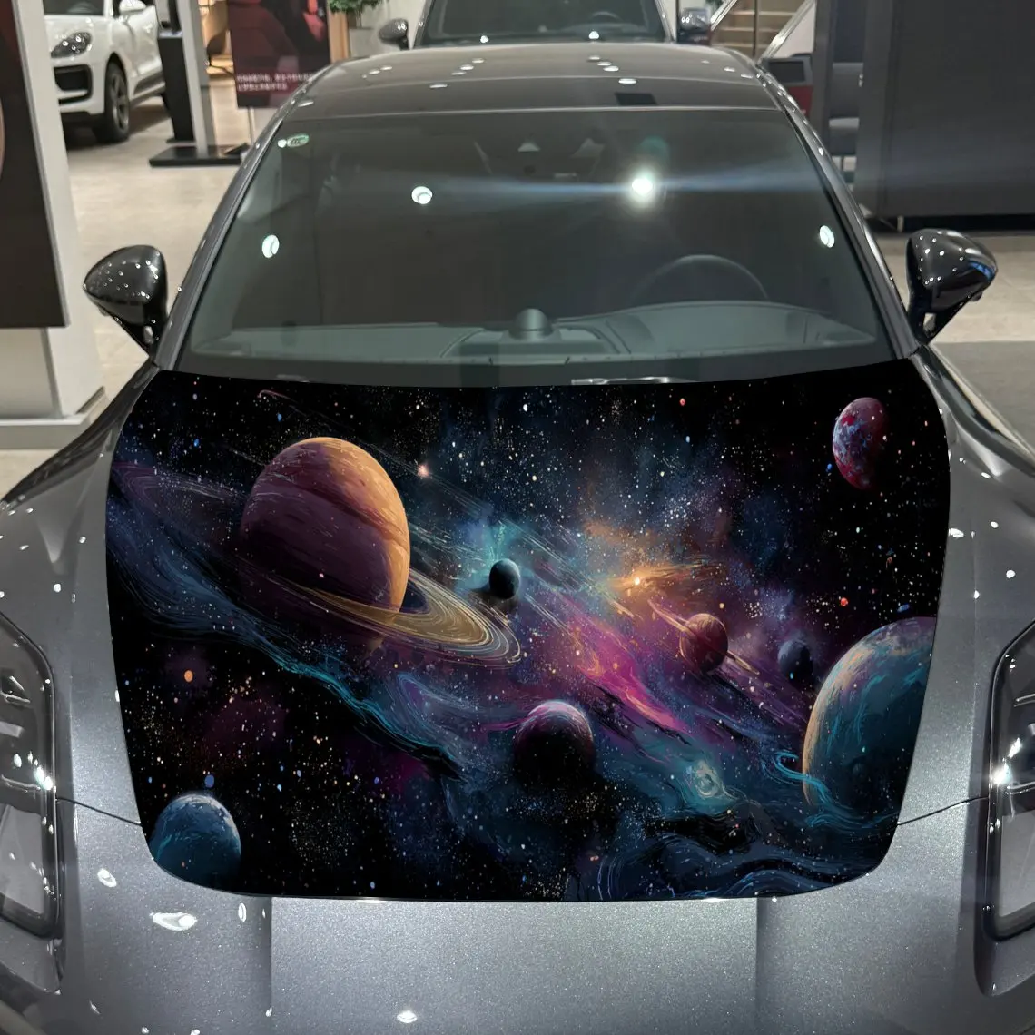 

Cosmic Celestial Bodies and Planets Car Hood Vinyl Stickers Car Surface Protection Decal Car Decoration Cover Vinyl Wraps Waterp