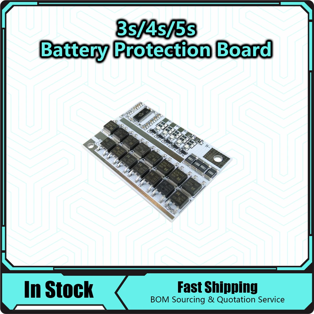 3S/4S/5S Bms 12v 16.8v 21v 100a Li-ion Lmo Ternary Lithium Battery Protection Circuit Board Li-polymer Balance Charging Module