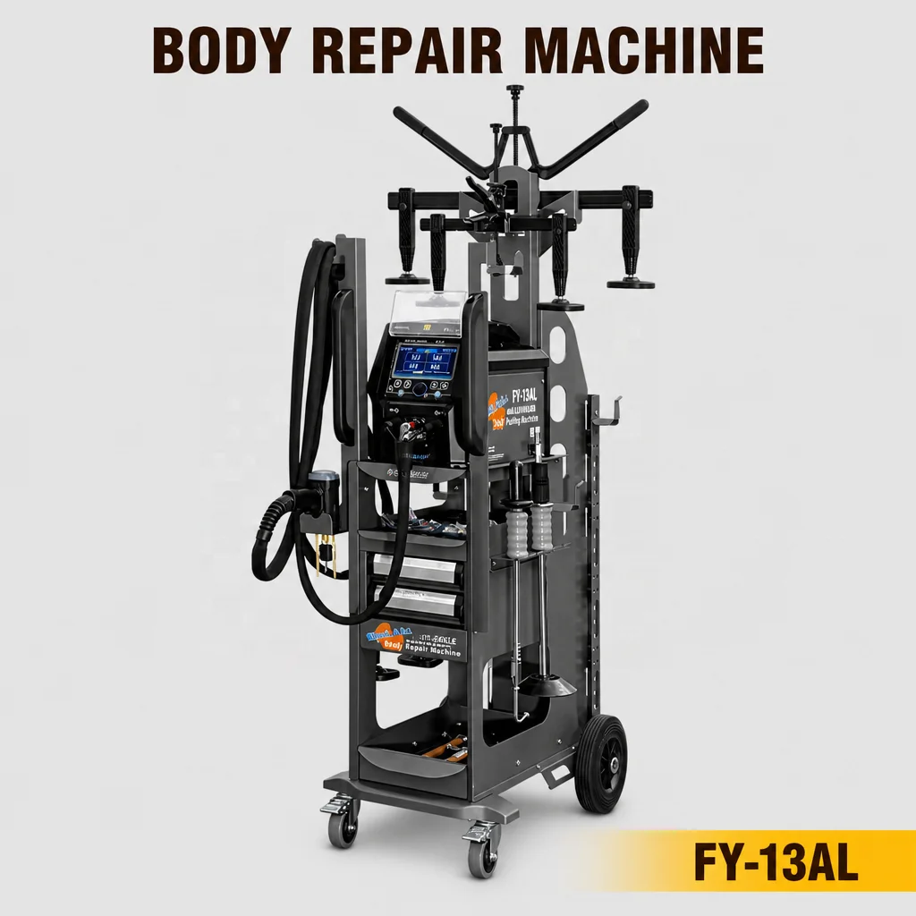 Automotive Aluminum Panel Repair Machine Dent Puller Vehicle Auto Body Repair Tool Auto Reset Spot Welder Full Set Equipment