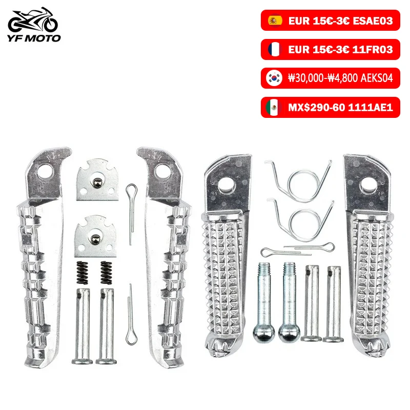 

Motorcycle Front / Rear Footrests Foot pegs Foot Pedal Spring For YAMAHA FZ-09 MT09 MT07 MT03 MT10 MT125 R3 R25 R125