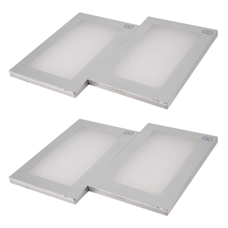 Hot 4Pcs A4 Screen Printing Aluminum Frame Stretched 120T Silk Screen Polyester Screen For Printed Circuit Board
