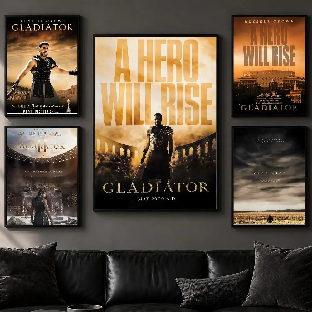 Movie G-GladiatorS Poster Art  Self-Adhesive No Glue Residue Wall Decor for Bedroom Living Room