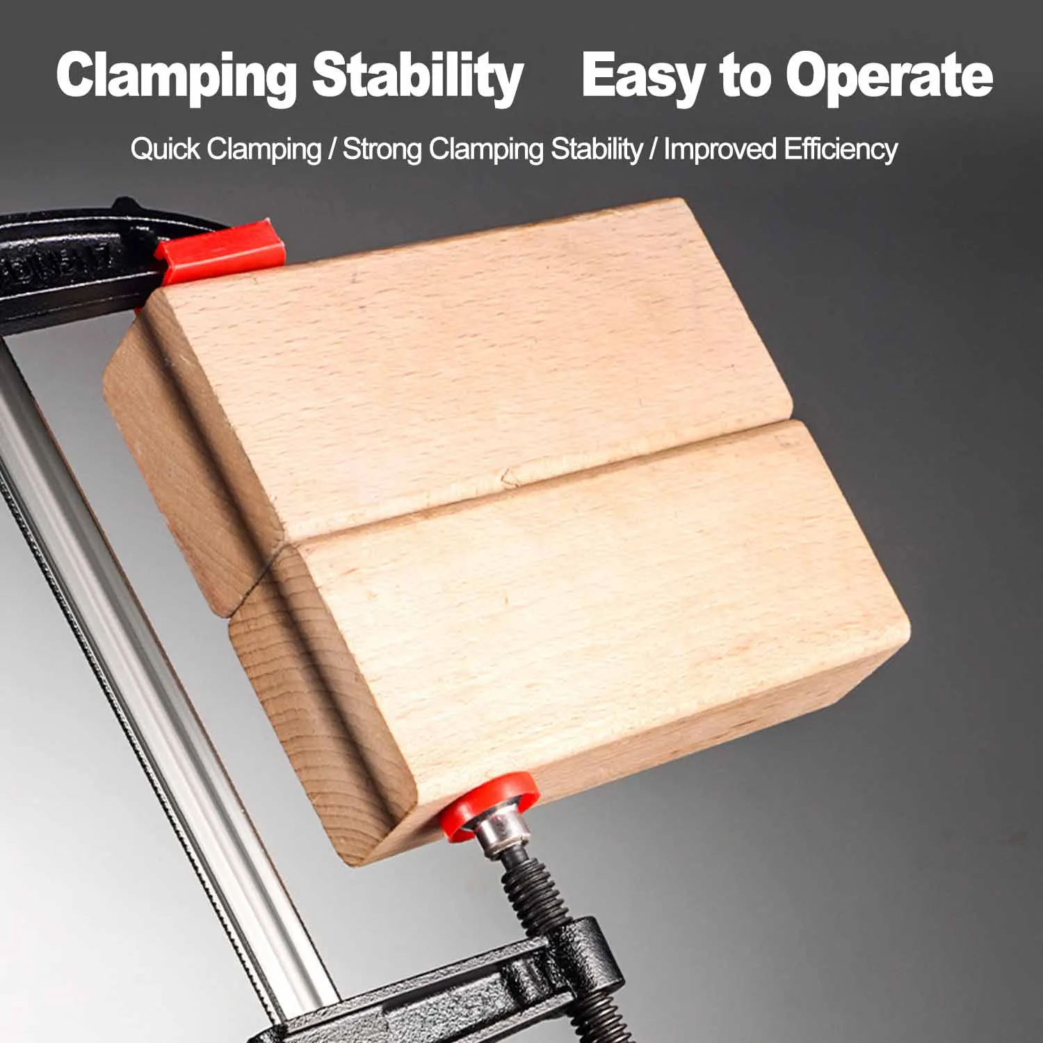 1 قطعة F المشبك الإفراج السريع – مشبك معدني/خشب من الدرجة الصناعية – أداة يدوية عالية القوة للأعمال الخشبية والأعمال المعدنية