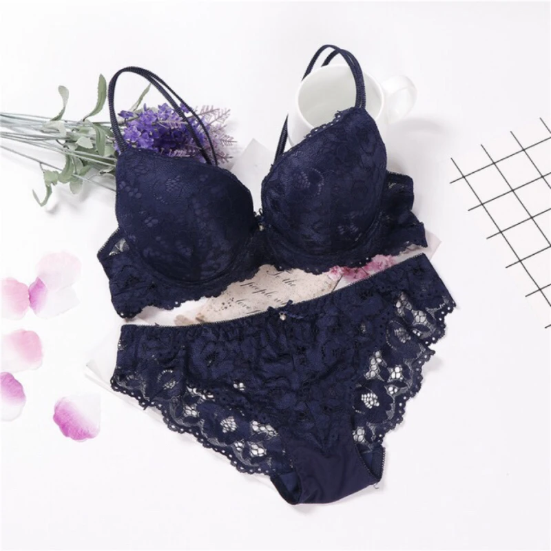 HYRAX-Small Lace Bra for Girl, Adjustment Type Underwear, Beautiful Back Suit, No Trace Bras, Sexy Underwear