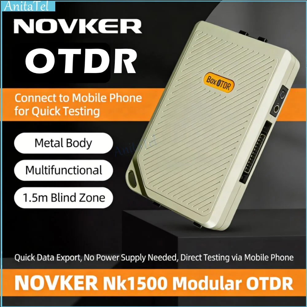 Novker NK1500-F1 OTDR box optical time domain reflectometer miniature module with optical fiber breakpoint tester