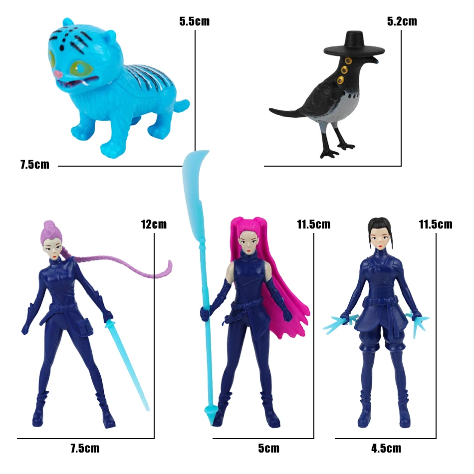 Figurki Kpop Demon Hunters, figurki Demon Hunters, model PVC, kolekcjonerskie figurki akcji z gier, dekoracja pokoju, zabawka urodzinowa dla dzieci