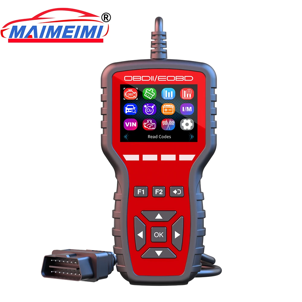 

Диагностический сканер K2 OBD2, считыватель кодов неисправностей двигателя и инструмент для сброса, считыватель данных в реальном времени для автомобилей с поддержкой EOBD