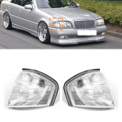 For Mercedes Benz C Class W202 1994 1995 1996 1997-2000 Corner Lights Clear Turn Signal Led Lamps Mirror 2028261143 2028261243